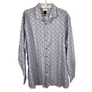 Nautical‎ Button Up Business White Daniel Hechter Non Iron Mercerized Cotton 4XT